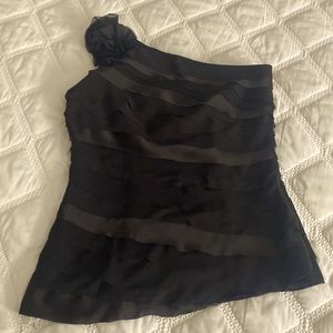 White House Black Market one shoulder top in excellent condition.